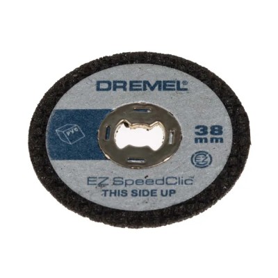 Dremel EZ SpeedClic Aluminium Oxide Abrasive Disc 38 mm Diameter x 1.12 mm Thickness Medium Grade P60 Grit 5 Per Pack SC476