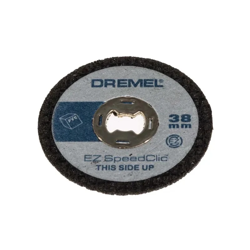 Dremel EZ SpeedClic Aluminium Oxide Abrasive Disc 38 mm Diameter x 1.12 mm Thickness Medium Grade P60 Grit 5 Per Pack SC476