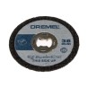 Dremel EZ SpeedClic Aluminium Oxide Abrasive Disc 38 mm Diameter x 1.12 mm Thickness Medium Grade P60 Grit 5 Per Pack SC476