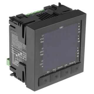 HOBUT LED Digital Panel Multifunction Meter for Current, Voltage, Frequency, Power, 96mm x 96mm M850-MP1
