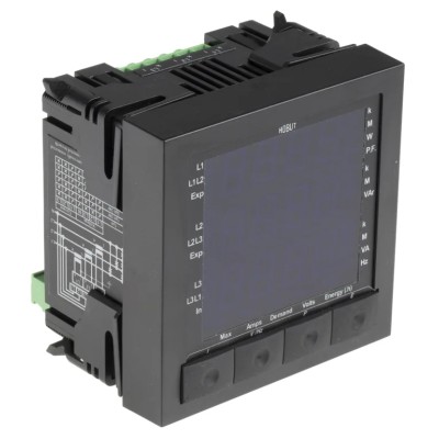 HOBUT LED Digital Panel Multifunction Meter for Current, Voltage, Frequency, Power, 96mm x 96mm M850-MP1