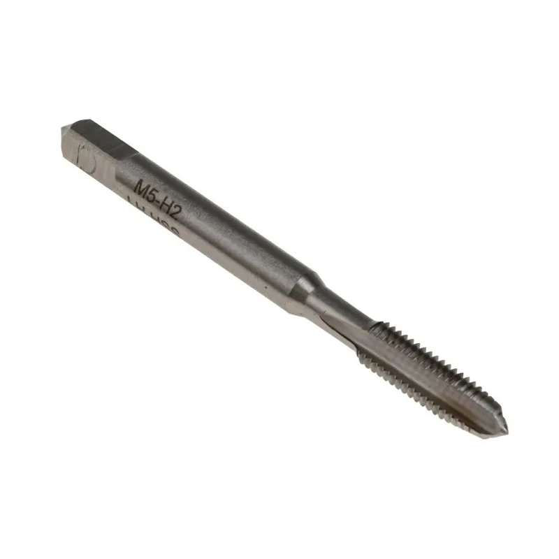 RS PRO Threading Tap, M5 Thread Size, Left Hand Thread, Metric Standard, Straight Flute, Hand Tap, 5mm Shank 668-1074