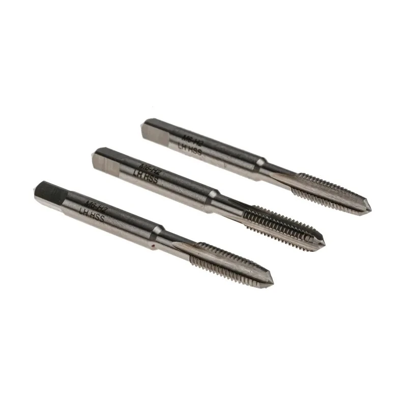 RS PRO High-Speed Steel Left-Hand Threading Tap, M6 Thread, Metric Standard, Straight Flute, Hand Tap 668-1078