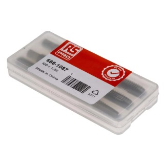 RS PRO Threading Tap Set, M8 Left Hand Thread, Metric Standard, HSS Material, Hand Tap, 3 Piece 668-1087