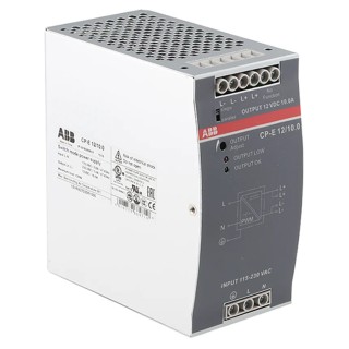 ABB CPE Switched Mode DIN Rail Power Supply 230V AC/DC Input 12V DC, 10 A Output, 120 W 1SVR427035R1000 CP-E 12/10.0