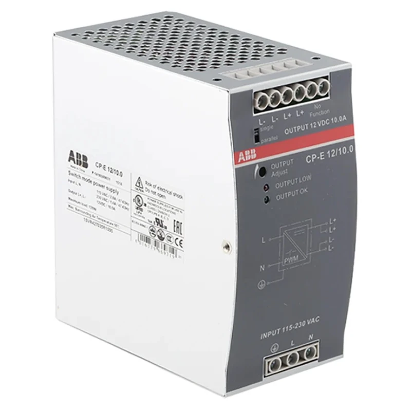 ABB CPE Switched Mode DIN Rail Power Supply 230V AC/DC Input 12V DC, 10 A Output, 120 W 1SVR427035R1000 CP-E 12/10.0