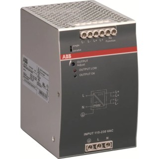 ABB CPE Switched Mode DIN Rail Power Supply 230V AC/DC Input 48V DC, 5 A Output DC 240 W 1SVR427034R2000 CP-E 48/5.0