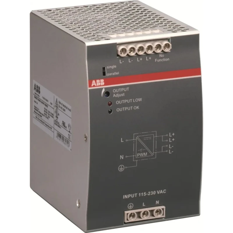 ABB CPE Switched Mode DIN Rail Power Supply 230V AC/DC Input 48V DC, 5 A Output DC 240 W 1SVR427034R2000 CP-E 48/5.0