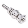 RS PRO Silver 30A Binding Post with Brass Contacts Nickel Plated 5 mm Hole Diameter 668-4590
