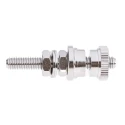 RS PRO Silver 30A Binding Post with Brass Contacts Nickel Plated 5 mm Hole Diameter 668-4590