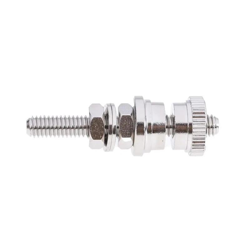 RS PRO Silver 30A Binding Post with Brass Contacts Nickel Plated 5 mm Hole Diameter 668-4590