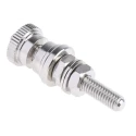 RS PRO Silver 30A Binding Post with Brass Contacts Nickel Plated 5 mm Hole Diameter 668-4590