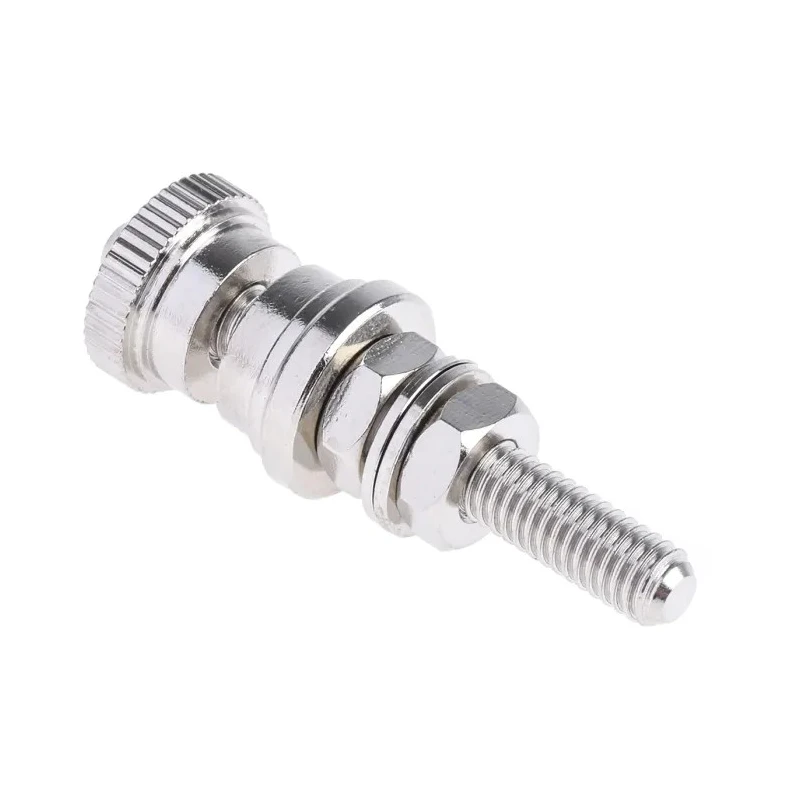RS PRO Silver 30A Binding Post with Brass Contacts Nickel Plated 5 mm Hole Diameter 668-4590