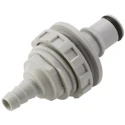 Colder Products Hose Connector, Polypropylene Body, 9.53 mm Inside Diameter, 8.3 Bar Max Pressure NS4D42006