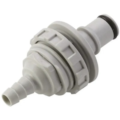 Colder Products Hose Connector, Polypropylene Body, 9.53 mm Inside Diameter, 8.3 Bar Max Pressure NS4D42006