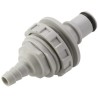 Colder Products Hose Connector, Polypropylene Body, 9.53 mm Inside Diameter, 8.3 Bar Max Pressure NS4D42006