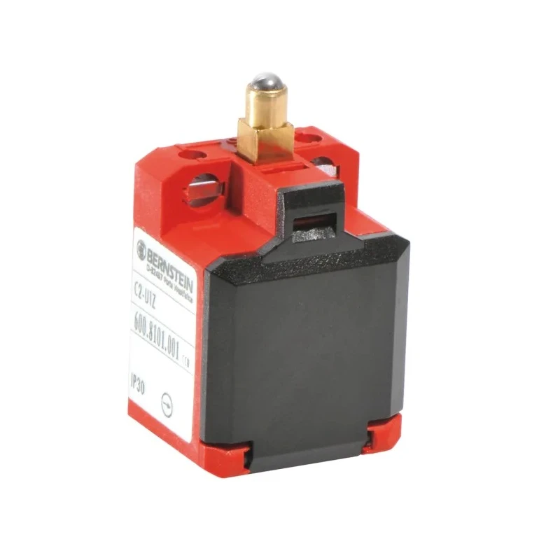 Bernstein AG C2 Series Plunger Limit Switch DPST 250V AC 10A Thermoplastic Housing 6008801003