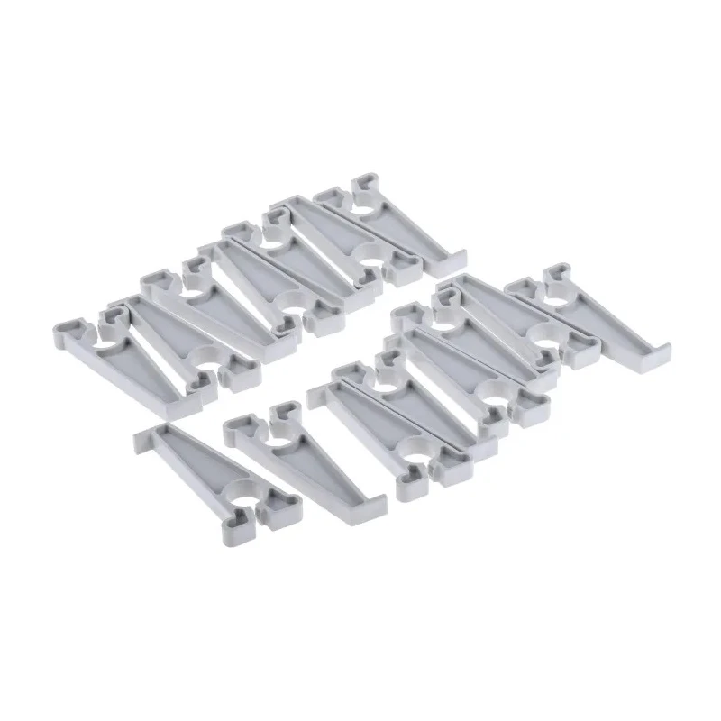 RS PRO Modular Lead Storage Rack Grey 15 Slots 16.9 mm Cable Diameter 350mm Length 46mm Height 668-4597