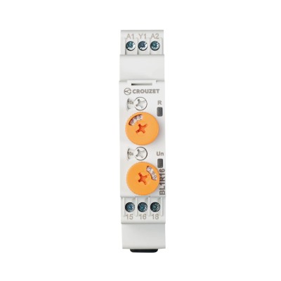 Crouzet Syr-Line Series DIN Rail Timer Relay, 1-Contact, 12 to 240 V dc/ac, 250 V Switching Voltage, 16A Contact BL1R16MV1