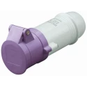 Scame Industrial Power Connector Cable Mount 16A, 25V, IP44 Rated, Thermoplastic, Purple 