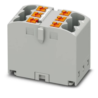 Phoenix Contact PTFIX Series Distribution Block 6-Way 24A 500V Grey 3273395
