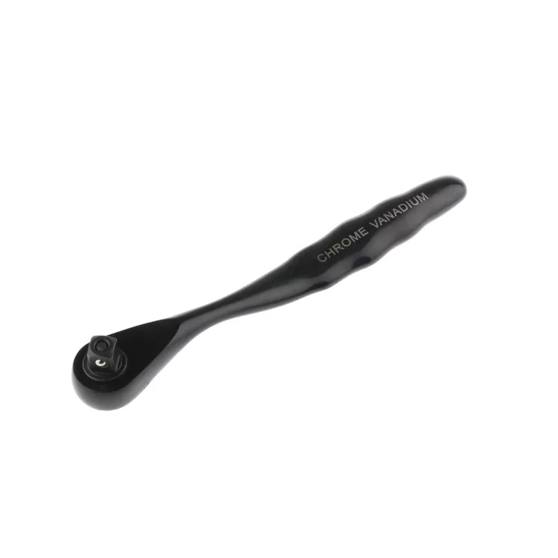 RS PRO 3/8 in Ratchet with Ratchet Handle, 53.9mm Overall Length, Chrome Vanadium Steel, Black Chrome Plated Finish 668-5786