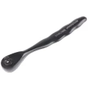 RS PRO 1/4 in Mini Head Reversible Ratchet with Ratchet Handle, Chrome Vanadium Steel, Black Chrome Plated Finish 668-5777