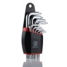 RS PRO 9-Piece L Shape Long Arm Torx Key Set Chrome Vanadium Steel 668-5770