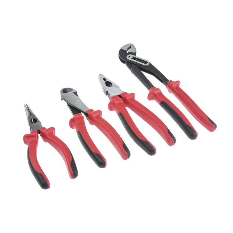 RS PRO 4-Piece 250mm Chrome Vanadium Steel Plier Set 4 Pieces 250 mm handles 668-5880