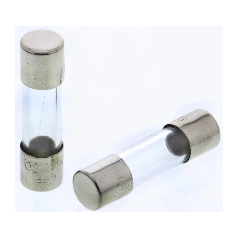 RS PRO 250mA Fast Acting Glass Cartridge Fuse 5 x 20 mm 250V AC 668-5953