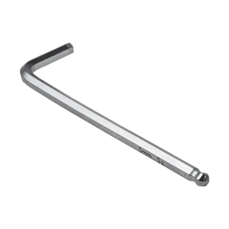 Wera RS PRO 9 Piece L Metric Hex Key Set Hex Ball End Satin Chrome Finish Chrome Vanadium Steel ISO 2936 668-5773