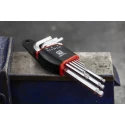 Wera RS PRO 9 Piece L Metric Hex Key Set Hex Ball End Satin Chrome Finish Chrome Vanadium Steel ISO 2936 668-5773