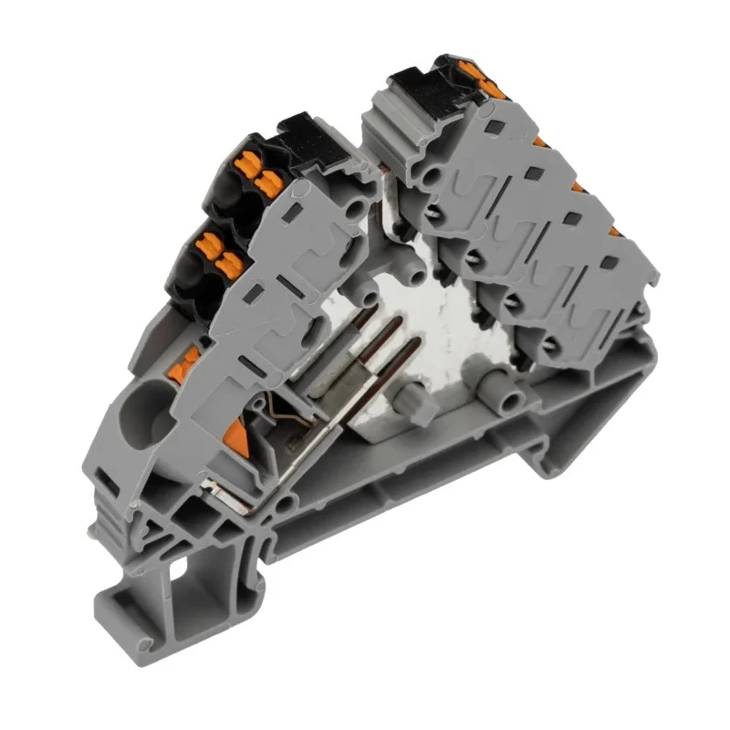 Phoenix Contact PTRVB Series Distribution Block, 13-Way, 14AWG/26AWG Wire, 17.5A Current, 250V Push-in Termination 3270158