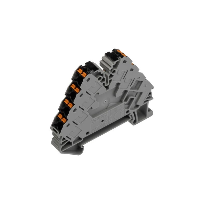 Phoenix Contact PTRVB Series Distribution Block, 13-Way, 14AWG/26AWG Wire, 17.5A Current, 250V Push-in Termination 3270158