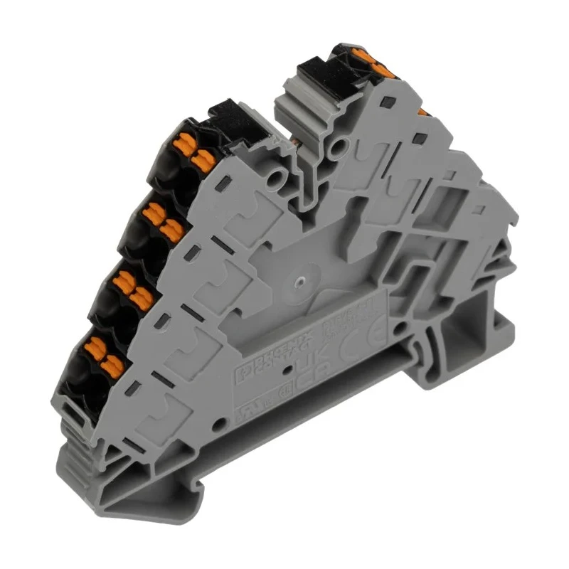Phoenix Contact PTRVB Series Distribution Block, 13-Way, 14AWG/26AWG Wire, 17.5A Current, 250V Push-in Termination 3270158