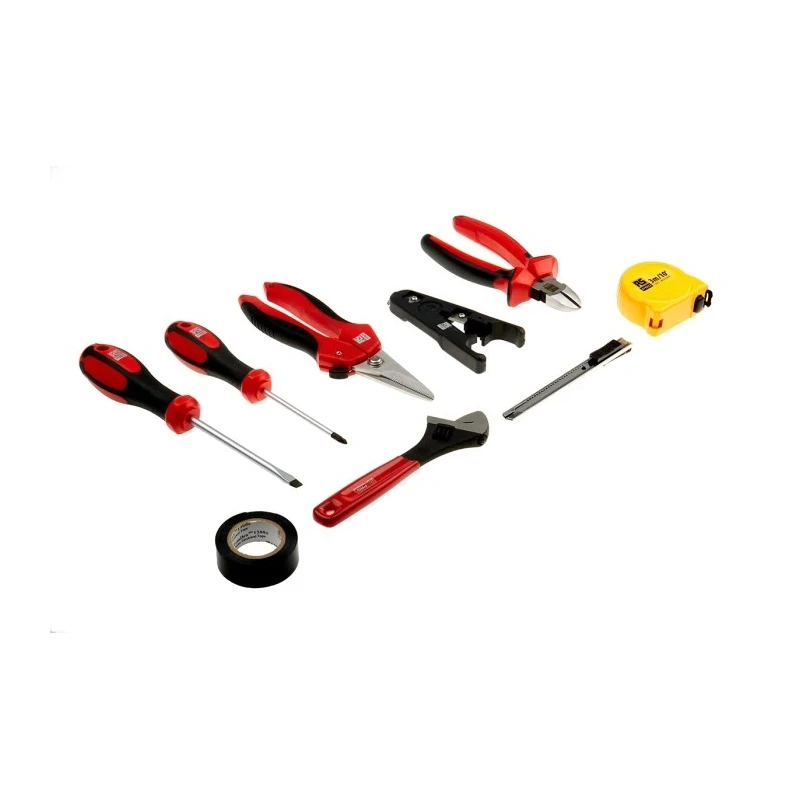 RS PRO 15 Piece Maintenance Tool Kit with Pouch Kit Contents: Cutters, Screwdriver, Wire Stripper, Tape Measure 136-3405
