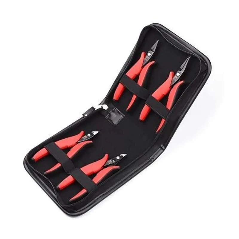 RS PRO 4-Piece Plier Set with Cutters and Precision Pliers Ergonomic Bi-Material Handles 136-3409