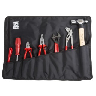 RS PRO 13 Piece Maintenance Tool Kit with Roll Storage Kit 136-3406