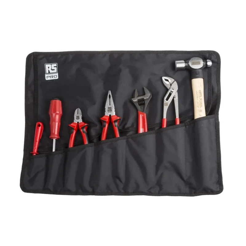 RS PRO 13 Piece Maintenance Tool Kit with Roll Storage Kit 136-3406