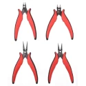 RS PRO 4-Piece Plier Set with Cutters and Precision Pliers Ergonomic Bi-Material Handles 136-3409