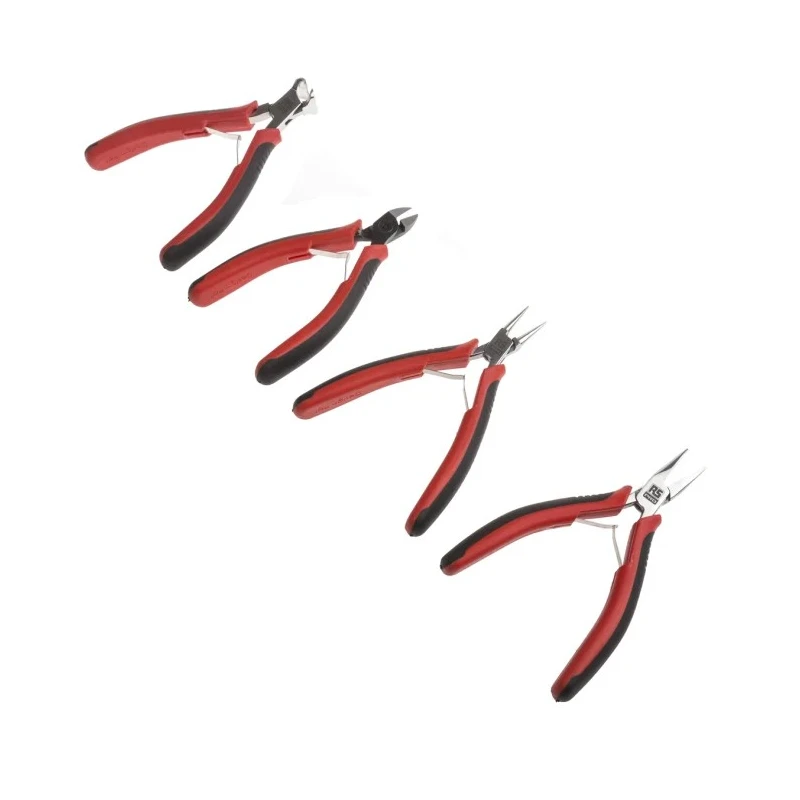 RS PRO 4-Piece Precision Plier Set Ergonomic Bi-Material Handles Turkey 136-3408