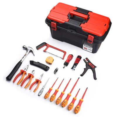 RS PRO 23 Piece Electrician Tool Kit with Box VDE 1000V Approved 136-3416