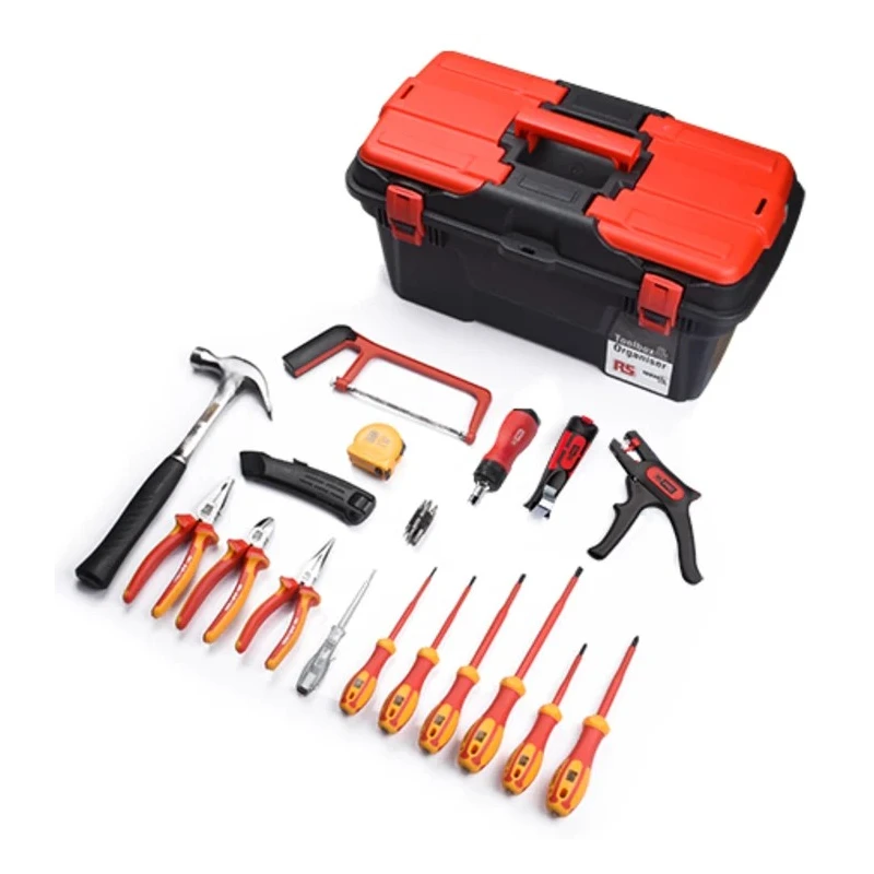 RS PRO 23 Piece Electrician Tool Kit with Box VDE 1000V Approved 136-3416