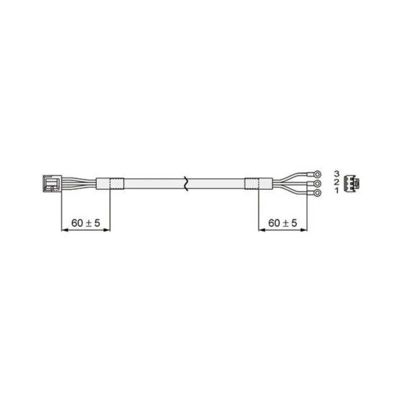SMC Power Cable for Use with CN1 Series LC3F2 Electrical Motor Accessory 