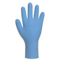 Polyco Healthline Blue Nitrile Disposable Gloves Food Safe Powder Free 240mm Length FN100/01