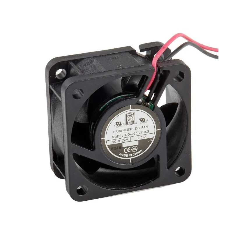 RS PRO Axial Fan 24V DC 15.3 m³/h Air Flow 1.7 W Power 90 mA Max Current 40mm x 40mm x 20mm 668-8814