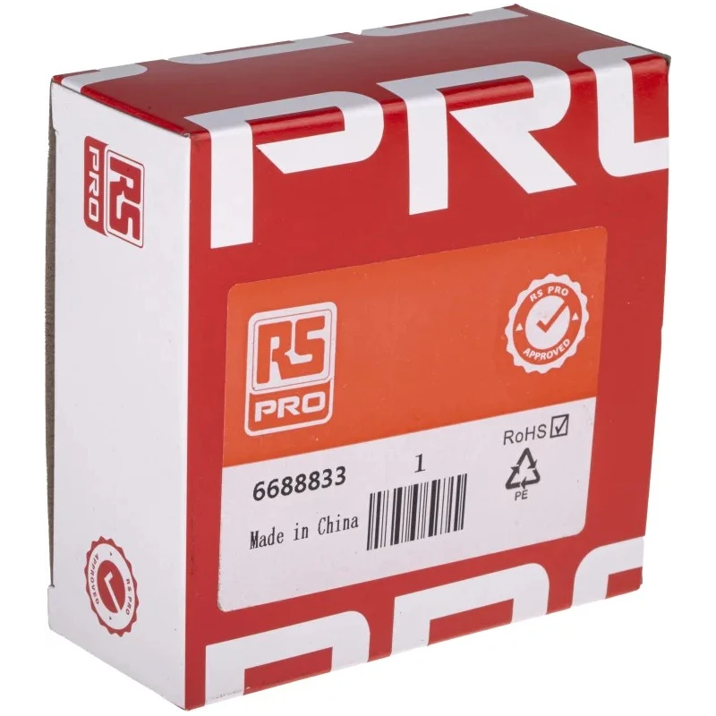 RS PRO 24V DC Sealed Sleeve Technology Axial Fan, 68 m³/h Air Flow, 2.4 W Power, 3100 RPM Speed, 80 mm x 80 mm x 25 668-8833