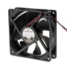 RS PRO Axial Fan, 24V DC, 88.3 m³/h, 3.4W, 150mA Max, 92.5mm x 92.5mm x 25mm, Sleeve Bearing, Square Frame, Series 668-8845