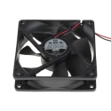 RS PRO Axial Fan, 24V DC, 88.3 m³/h, 3.4W, 150mA Max, 92.5mm x 92.5mm x 25mm, Sleeve Bearing, Square Frame, Series 668-8845