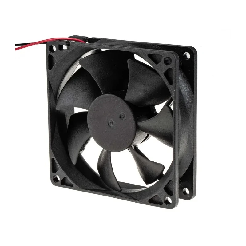 RS PRO Axial Fan, 24V DC, 88.3 m³/h, 3.4W, 150mA Max, 92.5mm x 92.5mm x 25mm, Sleeve Bearing, Square Frame, Series 668-8845